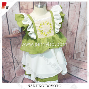 JannyBB spring chiffon fabric toddler dress